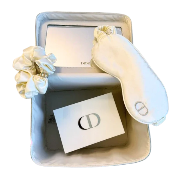 DIOR Beauty Square Vanity Case with Mirror – White