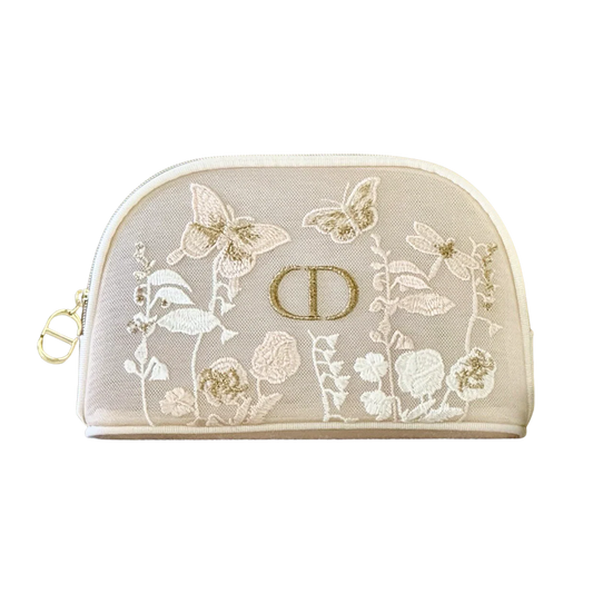 Dior Beauty Embroidered Butterflies & Dragonflies Makeup Pouch